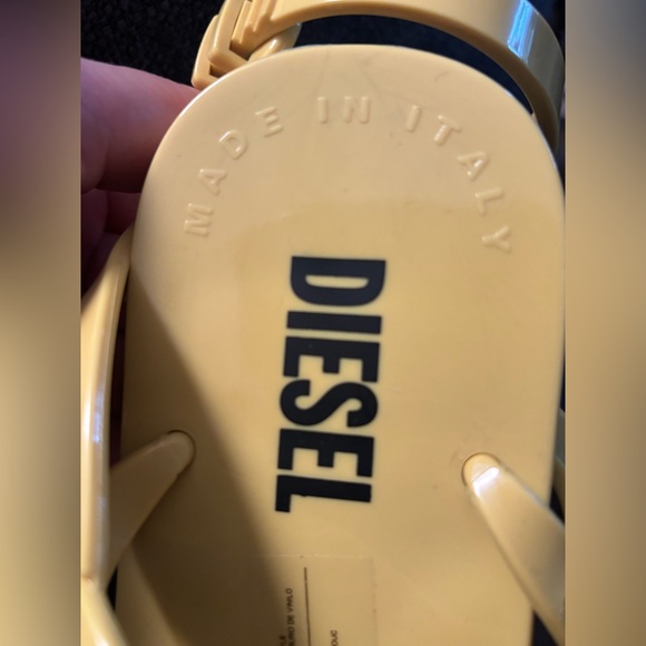 DIESEL Ankle Jelly Sandals Made in Italy • Vibrant Yellow Green • NIB Size 7.5 - Picture 7 of 14